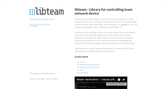 Desktop Screenshot of libteam.org